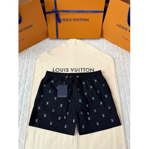 LV 25SS Gradient Embroidered Beach Shorts