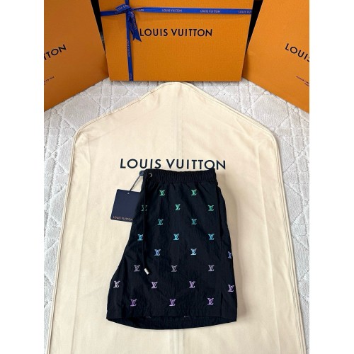 LV 25SS Gradient Embroidered Beach Shorts