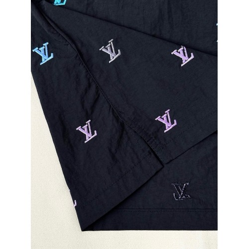 LV 25SS Gradient Embroidered Beach Shorts
