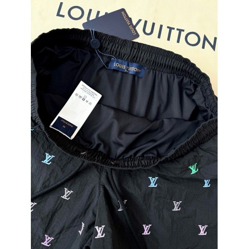 LV 25SS Gradient Embroidered Beach Shorts