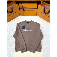 LV 25SS Hand Signed Embroidered Crew Neck SweatShirt