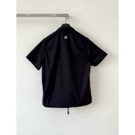 LV 25SS Hollow Pattern Shirt - Black
