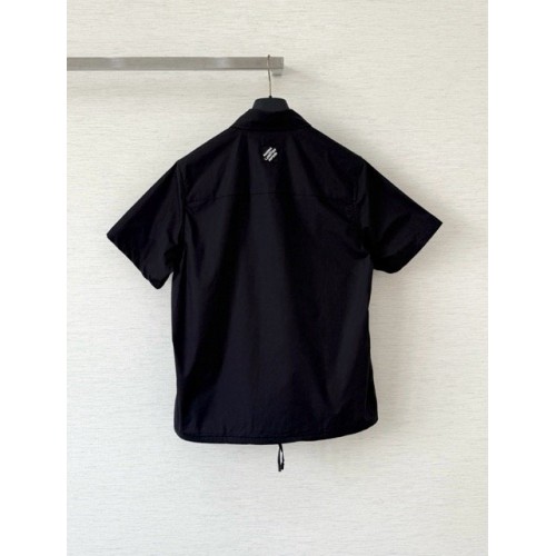 LV 25SS Hollow Pattern Shirt - Black