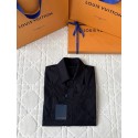 LV 25SS Hollow Pattern Shirt - Black LV 25SS Hollow Pattern Shirt - Black