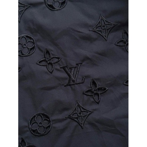 LV 25SS Hollow Pattern Shirt - Black LV 25SS Hollow Pattern Shirt - Black