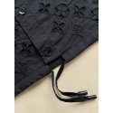 LV 25SS Hollow Pattern Shirt - Black LV 25SS Hollow Pattern Shirt - Black
