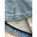 LV 25SS Nautical Collection Women's Collarless Denim Dress LV 25SS Nautical Collection Women's Collarless Denim Dress