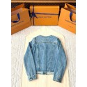 LV 25SS Nautical Series Women's Collarless Denim Long Sleeve LV 25SS Nautical Series Women's Collarless Denim Long Sleeve