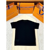 LV 25SS New Women's Logo Short Sleeve - Black