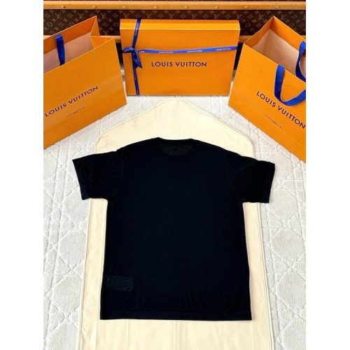 LV 25SS New Women's Logo Short Sleeve - Black