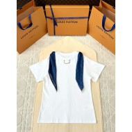 LV 25SS Sailing Resort Series Metal Button Scarf Short Sleeve