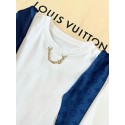 LV 25SS Sailing Resort Series Metal Button Scarf Short Sleeve
