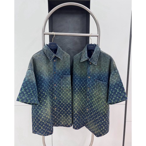 LV Aranya Show Gradient Denim Shirt LV Aranya Show Gradient Denim Shirt