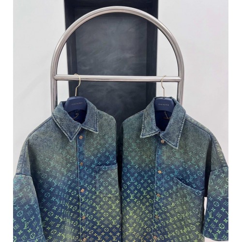 LV Aranya Show Gradient Denim Shirt LV Aranya Show Gradient Denim Shirt