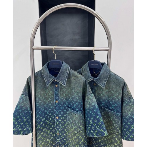 LV Aranya Show Gradient Denim Shirt LV Aranya Show Gradient Denim Shirt