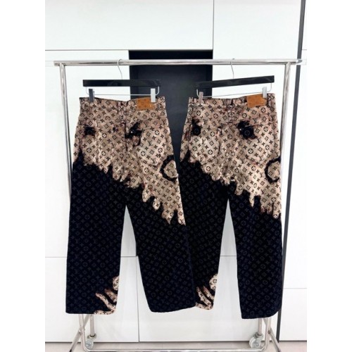 LV Autumn and Winter New Bonfire Jeans LV Autumn and Winter New Bonfire Jeans