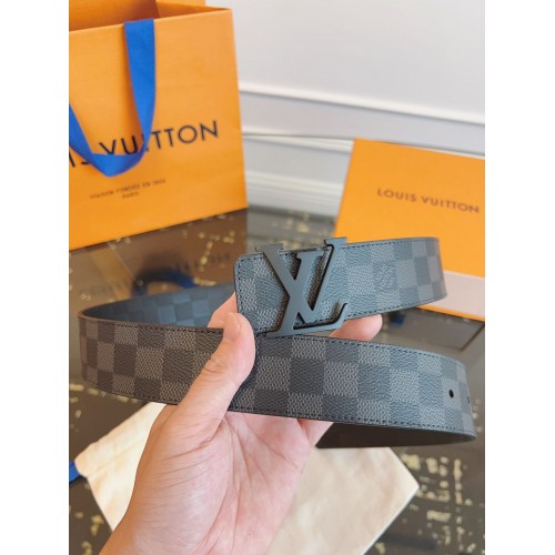 LV Belt Graphite - Monogram