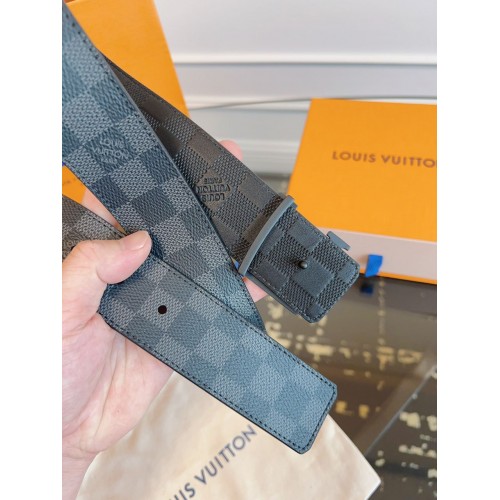 LV Belt Graphite - Monogram