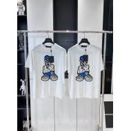 LV Cartoon Character Knitted Short Sleeve - White