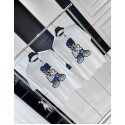 LV Cartoon Character Knitted Short Sleeve - White