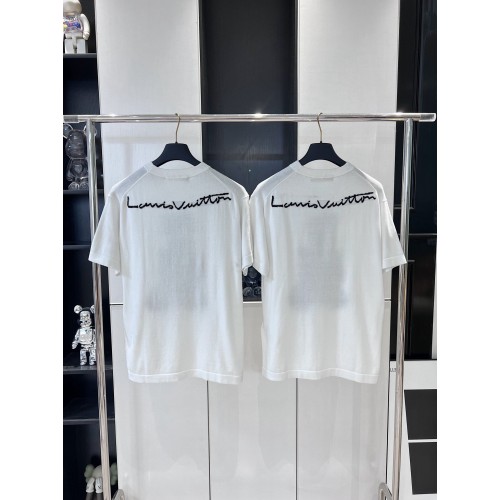 LV Cartoon Character Knitted Short Sleeve - White