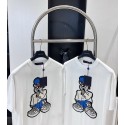 LV Cartoon Character Knitted Short Sleeve - White