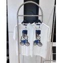 LV Cartoon Character Knitted Short Sleeve - White