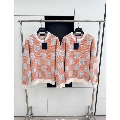 LV Checkerboard Wool Embroidered Sweater
