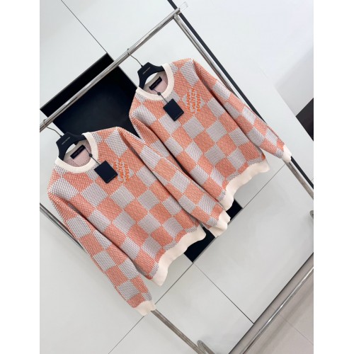 LV Checkerboard Wool Embroidered Sweater