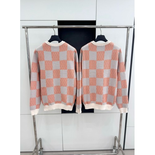 LV Checkerboard Wool Embroidered Sweater