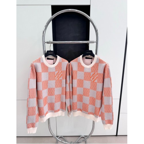 LV Checkerboard Wool Embroidered Sweater