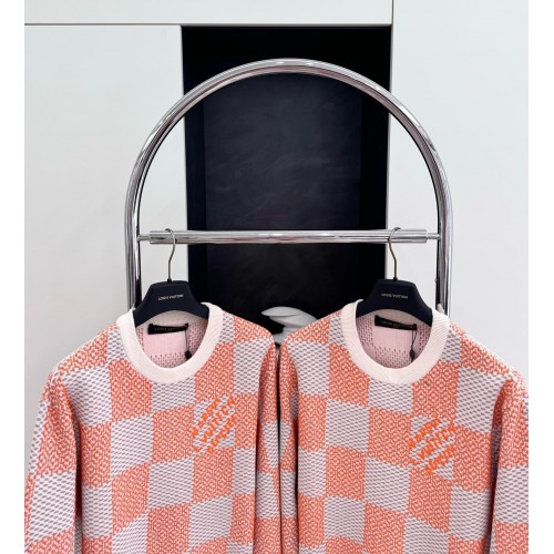 LV Checkerboard Wool Embroidered Sweater