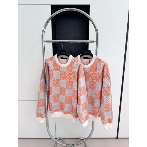 LV Checkerboard Wool Embroidered Sweater