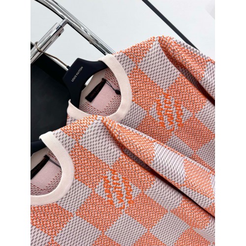 LV Checkerboard Wool Embroidered Sweater