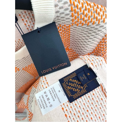LV Checkerboard Wool Embroidered Sweater