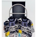 LV Checkered Logo Print Short Sleeve LV Checkered Logo Print Short Sleeve
