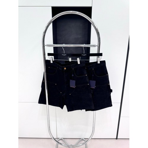 LV Demin Carpenter Short Pants - Dark Blue LV Demin Carpenter Short Pants - Dark Blue