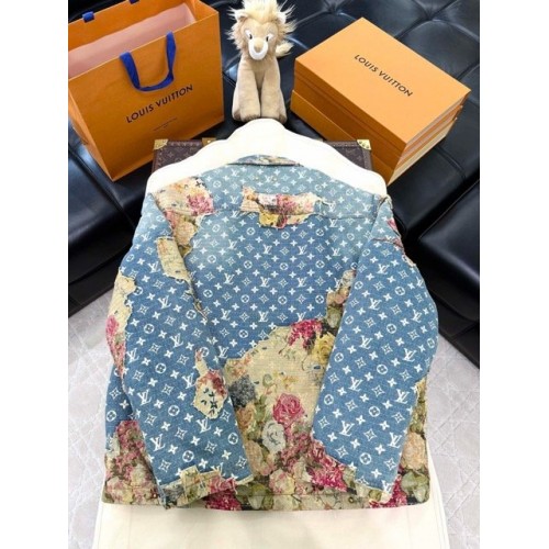 LV Destoryed Workwear Denim Jacket
