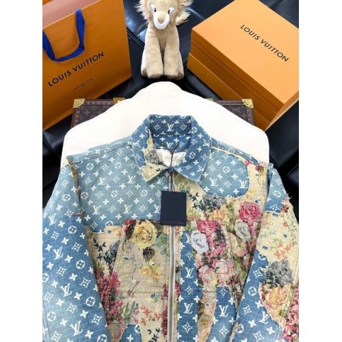 LV Destoryed Workwear Denim Jacket LV Destoryed Workwear Denim Jacket