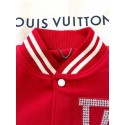 LV Early Spring New Diamond Red Baseball Jacket - RED LV Early Spring New Diamond Red Baseball Jacket - RED