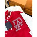 LV Early Spring New Diamond Red Baseball Jacket - RED LV Early Spring New Diamond Red Baseball Jacket - RED