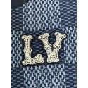 LV Early Spring New Plaid Diamond Knitted Short Sleeve LV Early Spring New Plaid Diamond Knitted Short Sleeve