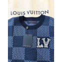 LV Early Spring New Plaid Diamond Knitted Short Sleeve LV Early Spring New Plaid Diamond Knitted Short Sleeve