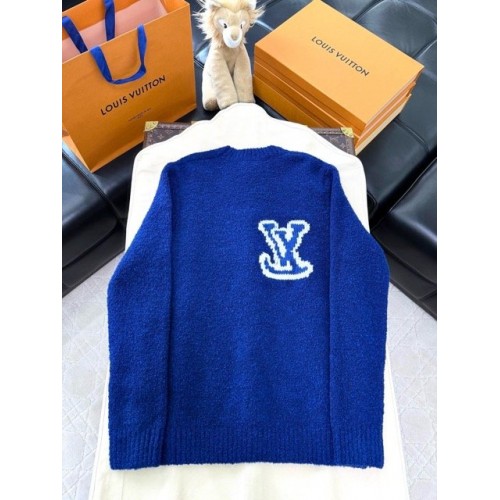 LV Logo Blue Sweater
