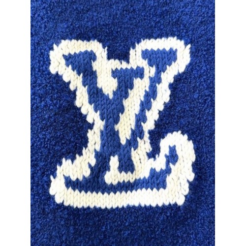 LV Logo Blue Sweater LV Logo Blue Sweater