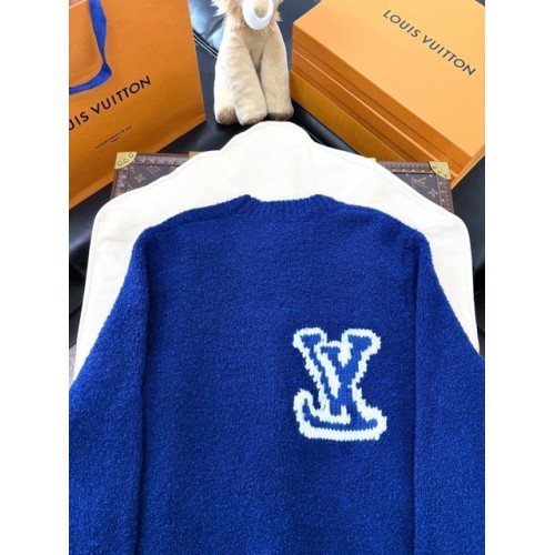 LV Logo Blue Sweater LV Logo Blue Sweater