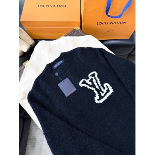 LV Logo Oatmeal Sweater - Black LV Logo Oatmeal Sweater - Black