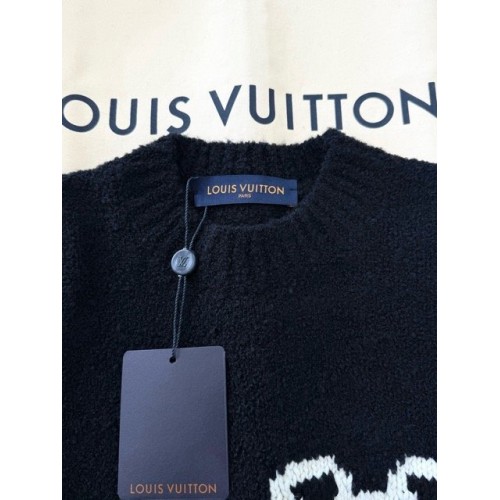 LV Logo Oatmeal Sweater - Black LV Logo Oatmeal Sweater - Black