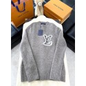 LV Logo Oatmeal Sweater - Grey LV Logo Oatmeal Sweater - Grey