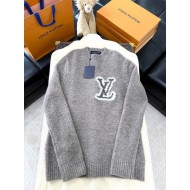 LV Logo Oatmeal Sweater - Grey